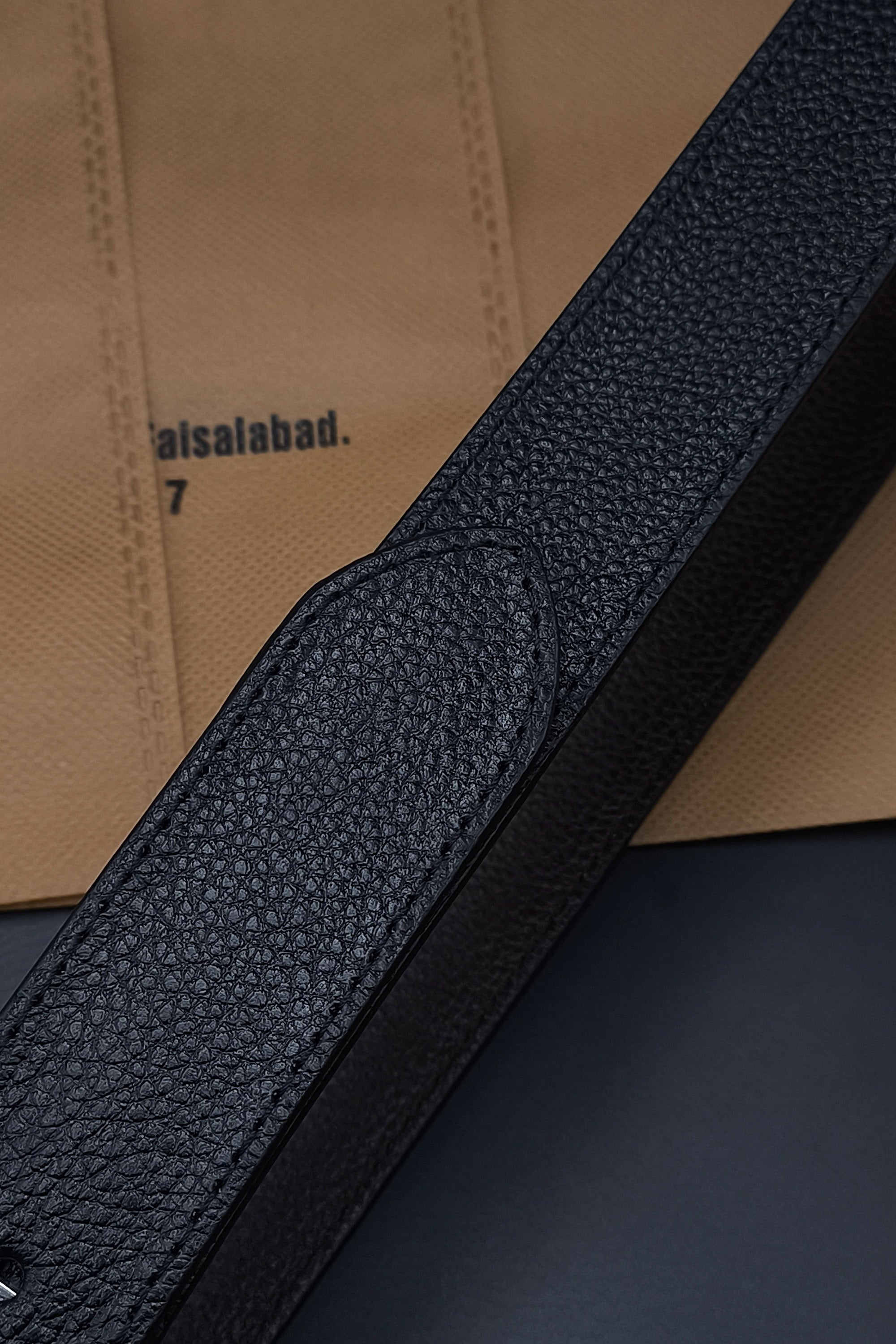 B35-DOUBLE SIDED BLACK/BROWN MILED