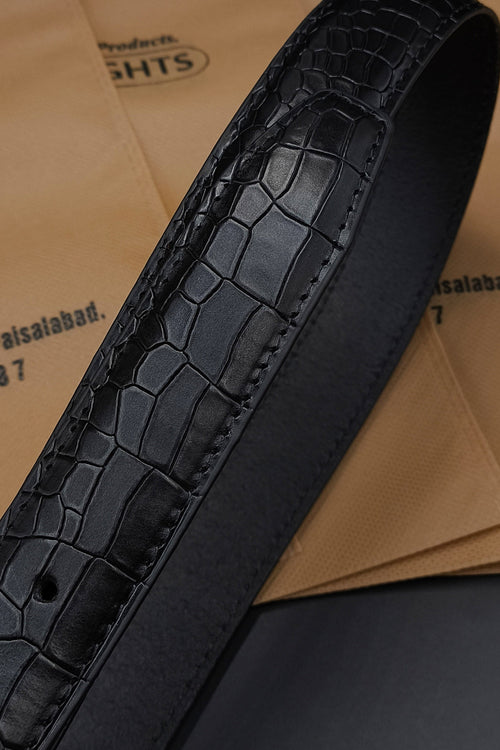 B-146 Croco BLACK